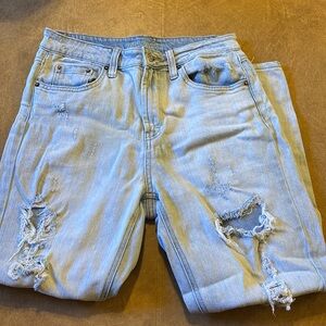 Wild fable, light high rise distressed jeans
